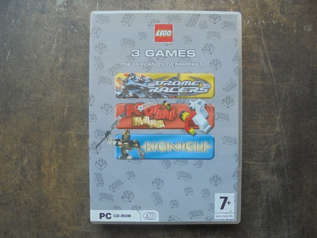 Lego 3-Pack Racers/Football/Bionicle voor PC (zie foto's), Spelcomputers en Games, Gebruikt, 1 speler, Ophalen of Verzenden, Sport