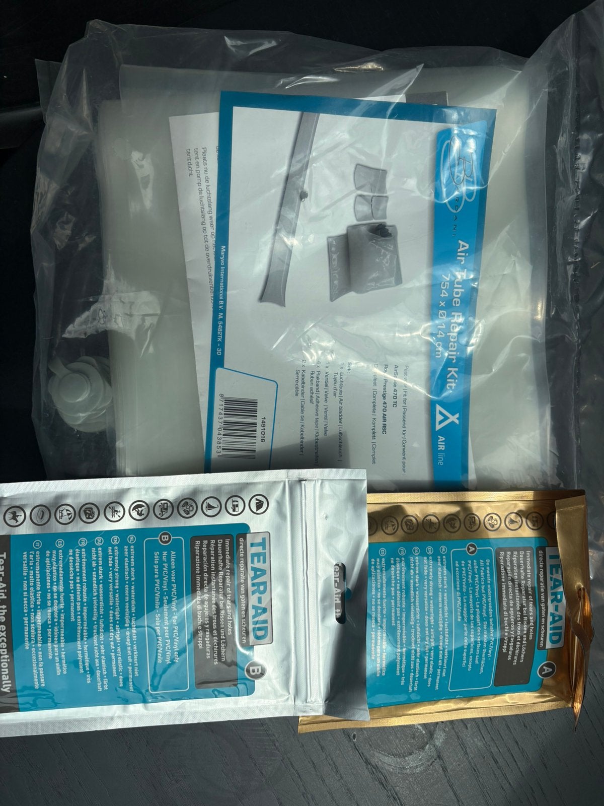 Bardani airspace Reparatie set + reserve tube, Ophalen, Nieuw