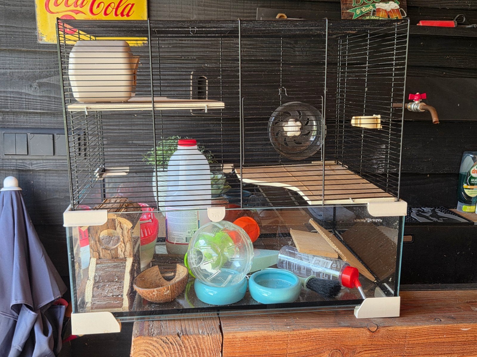 Hamsterkooi met veel toebehoren, Dieren en Toebehoren, Ophalen