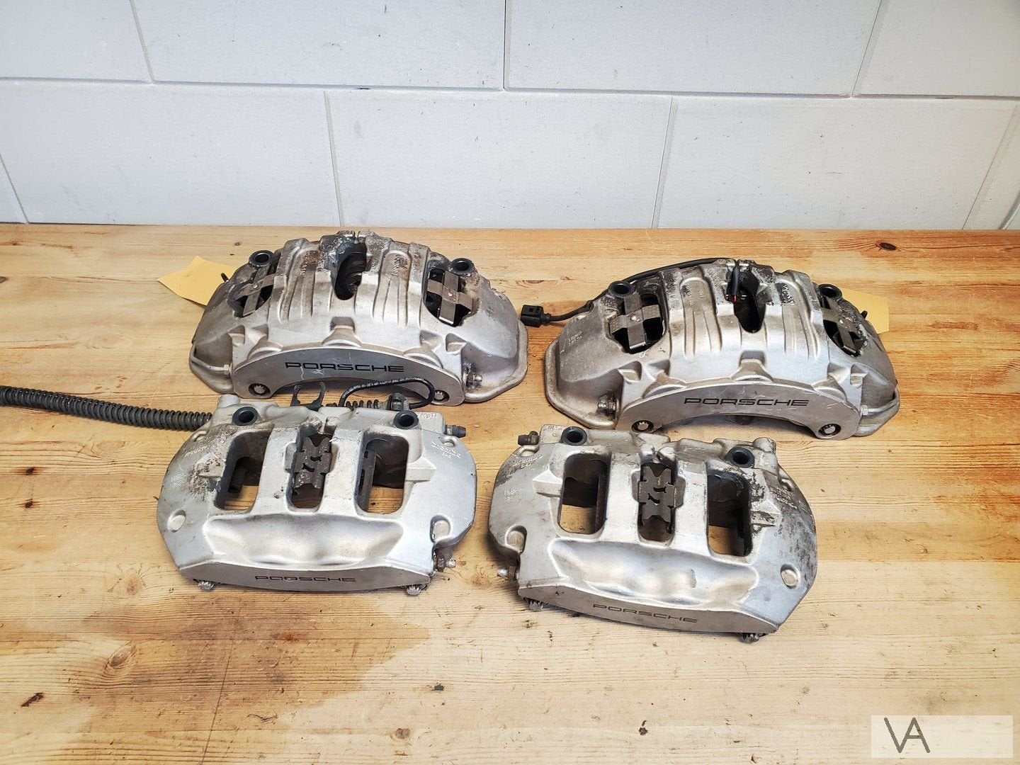 Porsche Cayenne / Panamera 4 pots remklauw set ACHTER €299, Auto-onderdelen, Remmen en Aandrijving, Gebruikt, -, -, Porsche