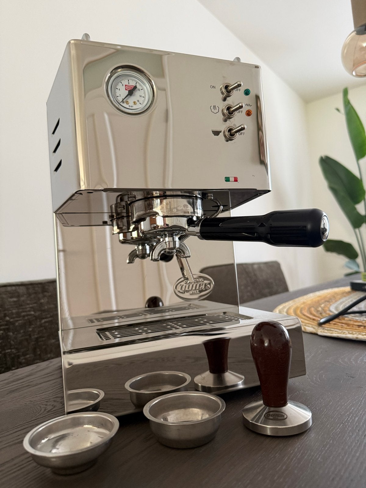 Quick Mill 03000 Espressomachine met Macap Leo 55 molen, Witgoed en Apparatuur, Koffiezetapparaten, Ophalen, Afneembaar waterreservoir