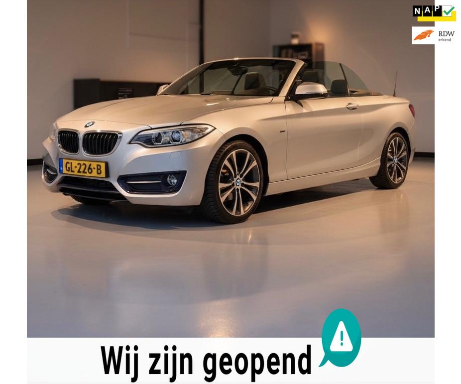BMW 2-serie Cabrio 218i Executive-nette-dikke auto-trekhaak-, Automaat, Gebruikt, Euro 6, Cabriolet