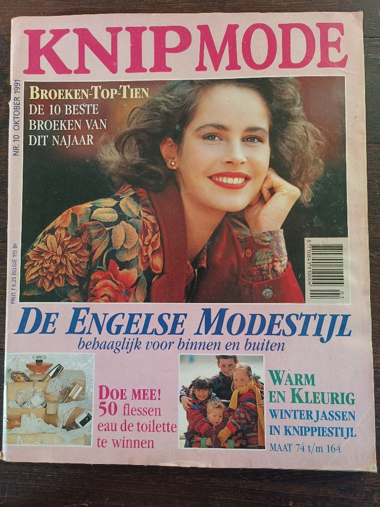 Knipmode oktober 1991, Overige typen, Vrouw, Ophalen of Verzenden, Zo goed als nieuw