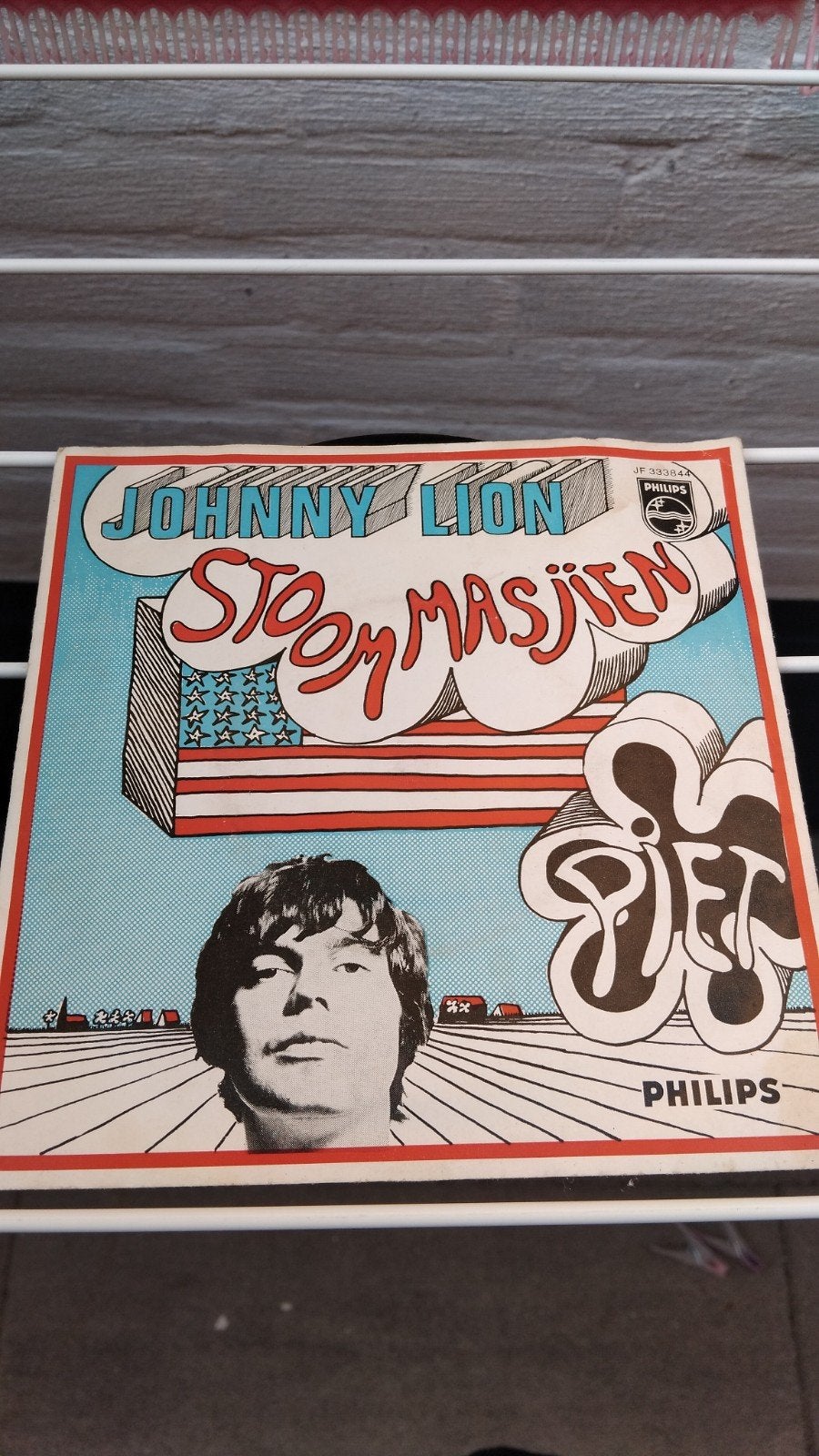 Johnny Lion - Stoommasjien / Piet (Philips 1966), Gebruikt, 7 inch, Ophalen of Verzenden, EP