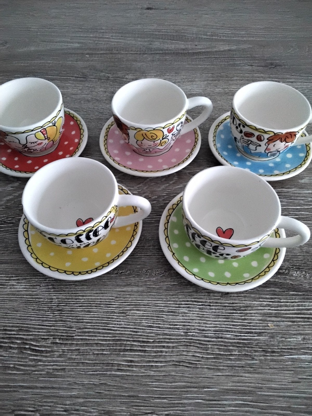 Blond Amsterdam Espresso setje, Ophalen of Verzenden, Aardewerk, Kop(pen) en/of Schotel(s)