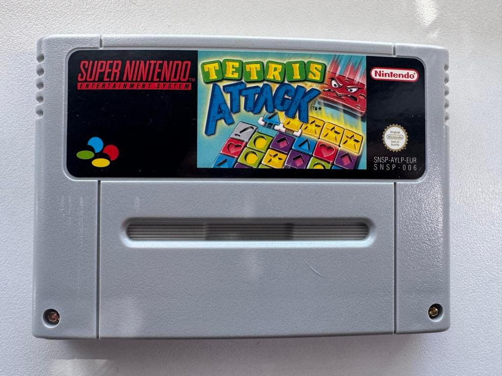 Tetris Attack SNES - Klassieke puzzelgame, Puzzel en Educatief, Gebruikt, 2 spelers, Eén computer