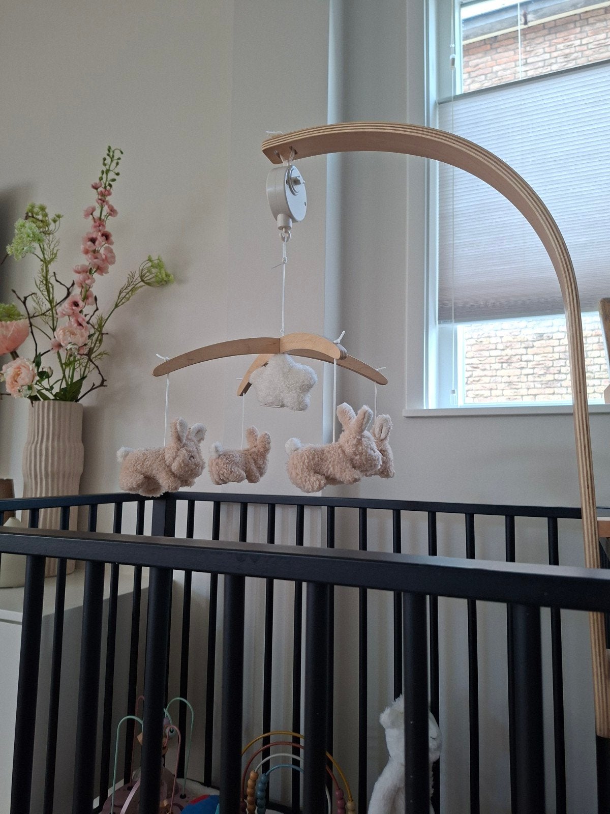 little dutch houten muziekmobiel naturel beige, Kinderen en Baby's, Ophalen, Zo goed als nieuw, Mobiel, Met geluid