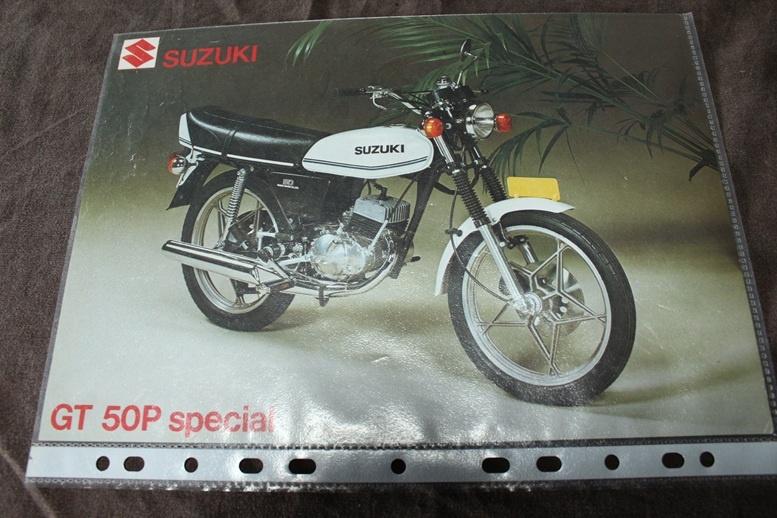 Suzuki GT50 P Special 1978  bromfiets verkoop folder GT 50P, Ophalen of Verzenden, Zo goed als nieuw