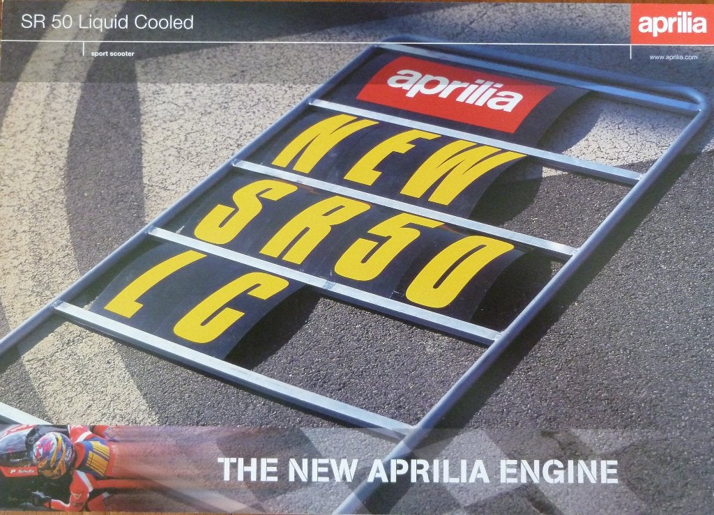 Folder APRILIA SR 50 Liquid Cooled 2000, Ophalen of Verzenden, Nieuw