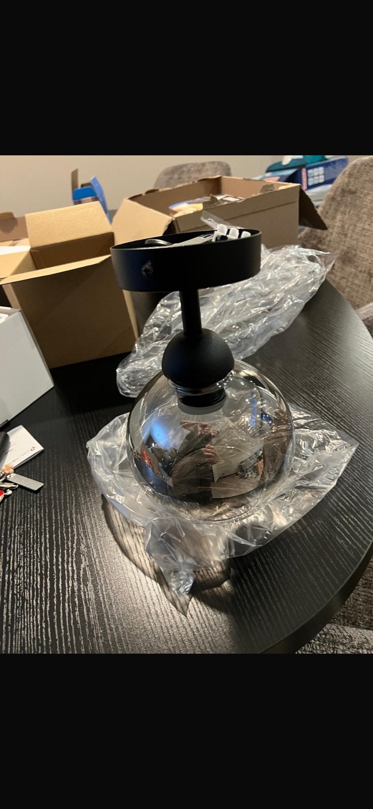Nieuwe plafond lamp Fade glas, Ophalen of Verzenden, Zo goed als nieuw