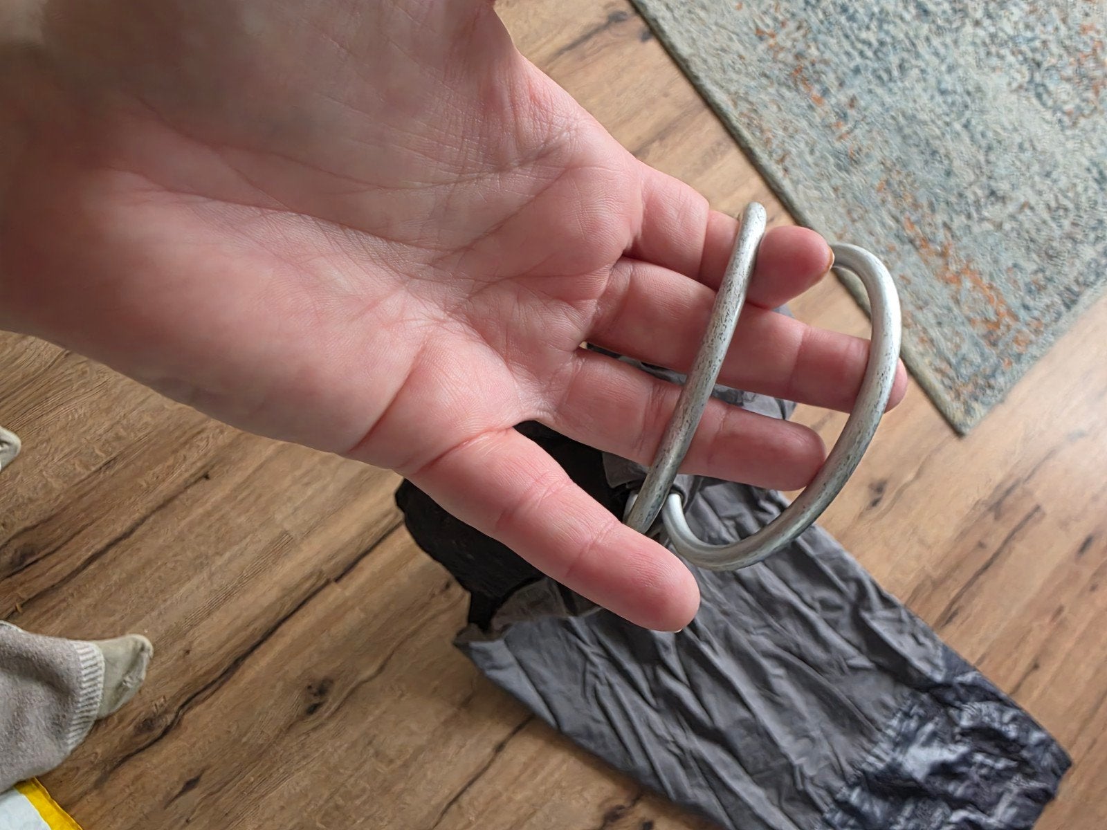 Nieuwe Ringsling Draagdoek - Grijs/Zwart, Zilver met Patroon, Overige merken, Zij, Draagdoek, Nieuw