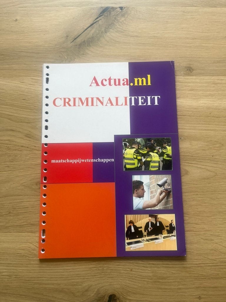 Actua.ml criminaliteit, Boeken, Verzenden, Nieuw, HAVO, Maatschappijleer