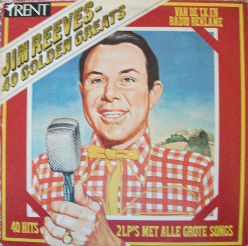 Dubbel LP Jim Reeves - 40 golden greats., Verzenden, Zo goed als nieuw, 12 inch