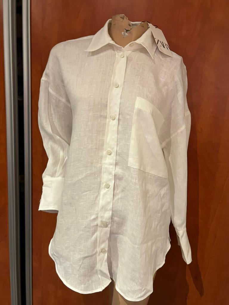 ZARA linnen blouse XS - NIEUW MET KAARTJES, Nieuw, Ophalen of Verzenden, F, V