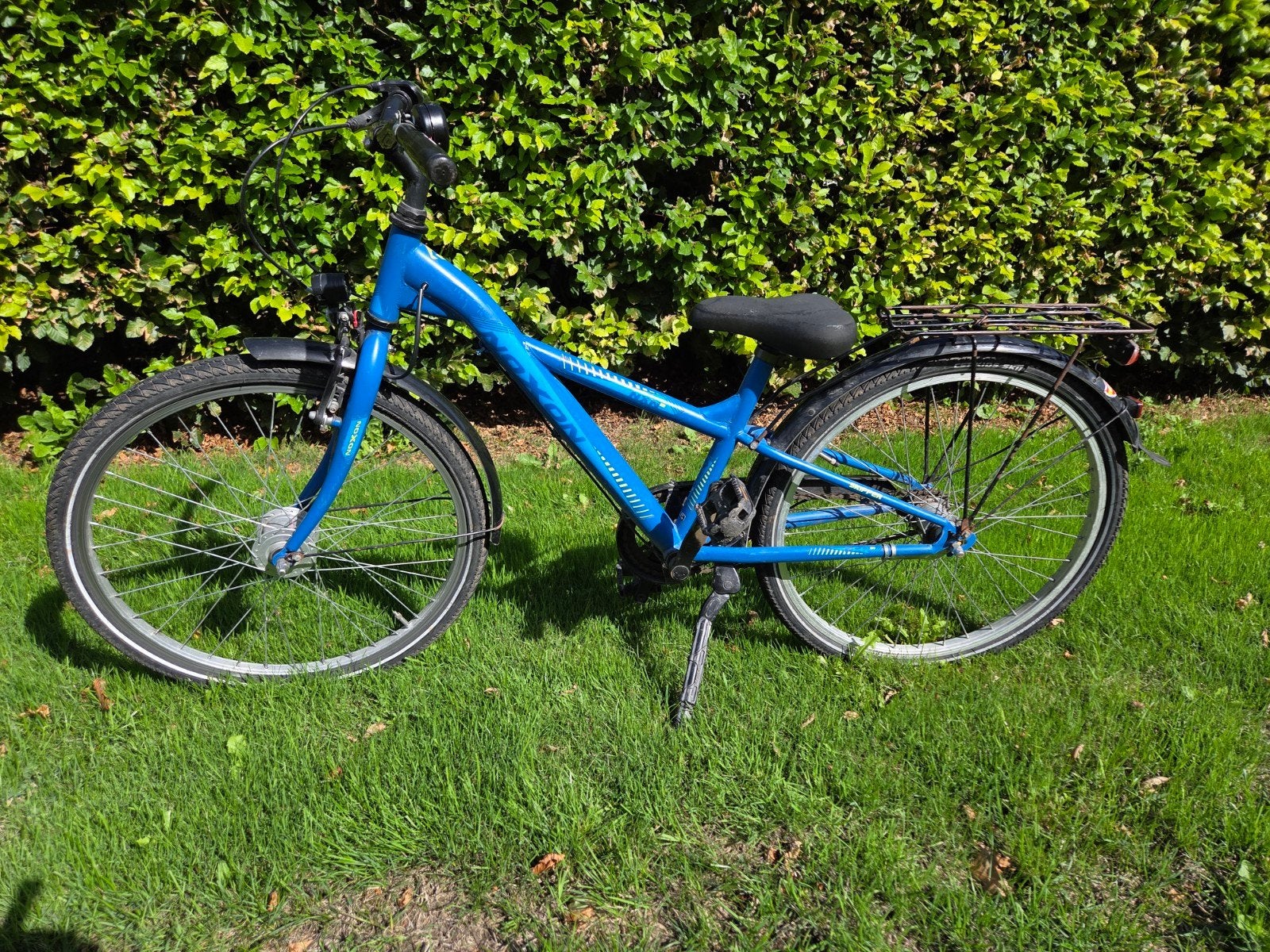 Blauwe Noxon kinderfiets 24 inch, Fietsen en Brommers, Ophalen, Velgrem, 20 inch of meer, Noxon