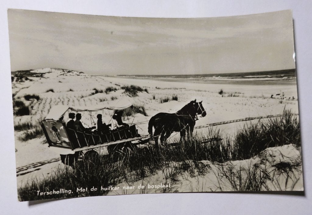 ansichtkaart Terschelling nr. 9, Ophalen of Verzenden, 1940 tot 1960, Gelopen, Waddeneilanden