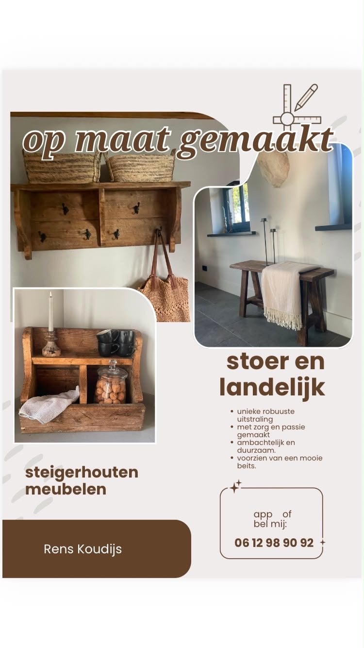 Steigerhouten meubelen op maat gemaakt - Stoer & Landelijk