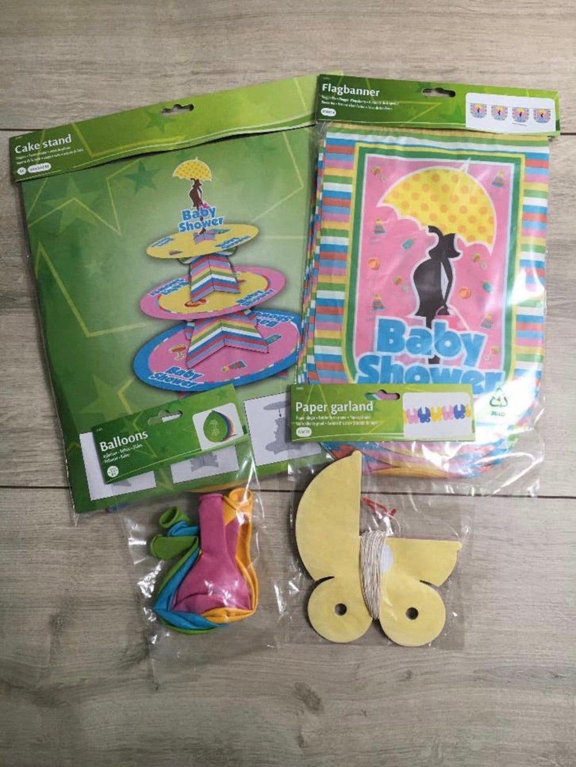 Pakket feestartikelen Babyshower | baby shower jongen meisje, Ophalen of Verzenden, Nieuw, Feestartikel, Geboorte of Huwelijk