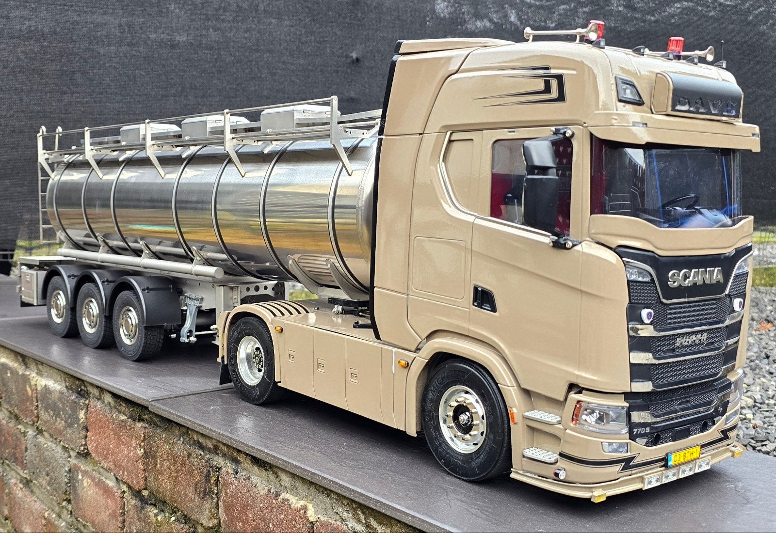 scaleclub tank trailer, Schaal 1:14, Ophalen of Verzenden, Zo goed als nieuw, Auto onroad