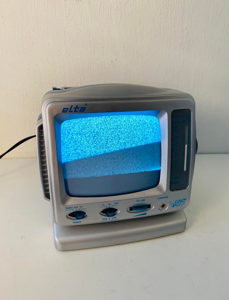 Vintage Elta portable zwart wit tv , nieuw, Overige merken, Onbekend, Ophalen of Verzenden, Zo goed als nieuw