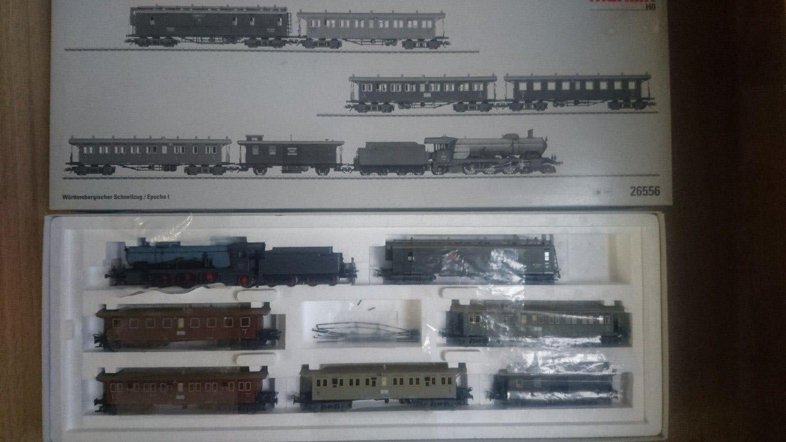 Marklin - Treinset Württemberg (K.W.St.E.)- Mfx+Geluid 26556, Hobby en Vrije tijd, Modeltreinen | H0, Gebruikt, Treinset, Wisselstroom