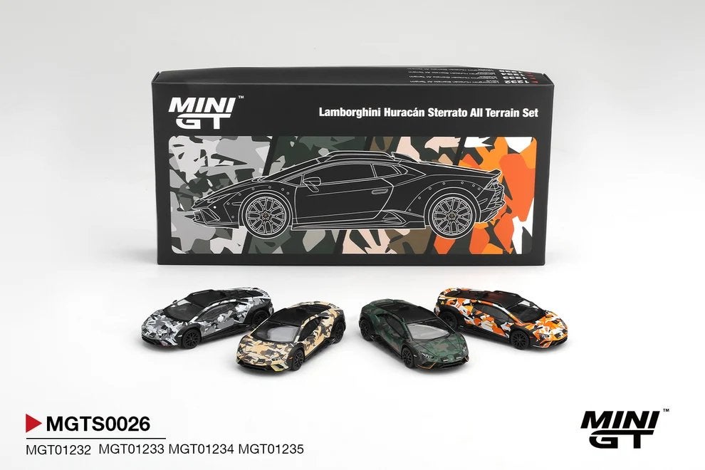 Mini GT Lamborghini Huracán Sterrato All Terrarin cars set