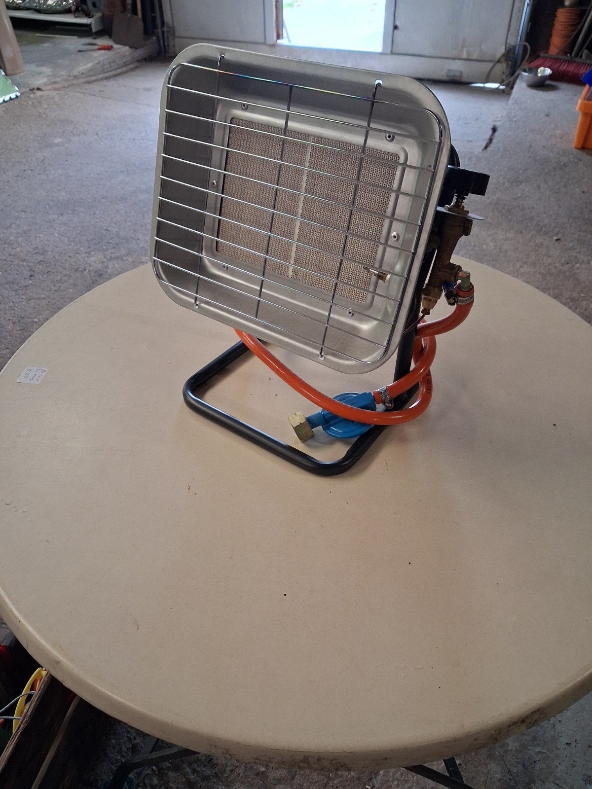 Compacte gaskachel voor buiten of garage, Ophalen, Gebruikt, Minder dan 30 cm, Kachel