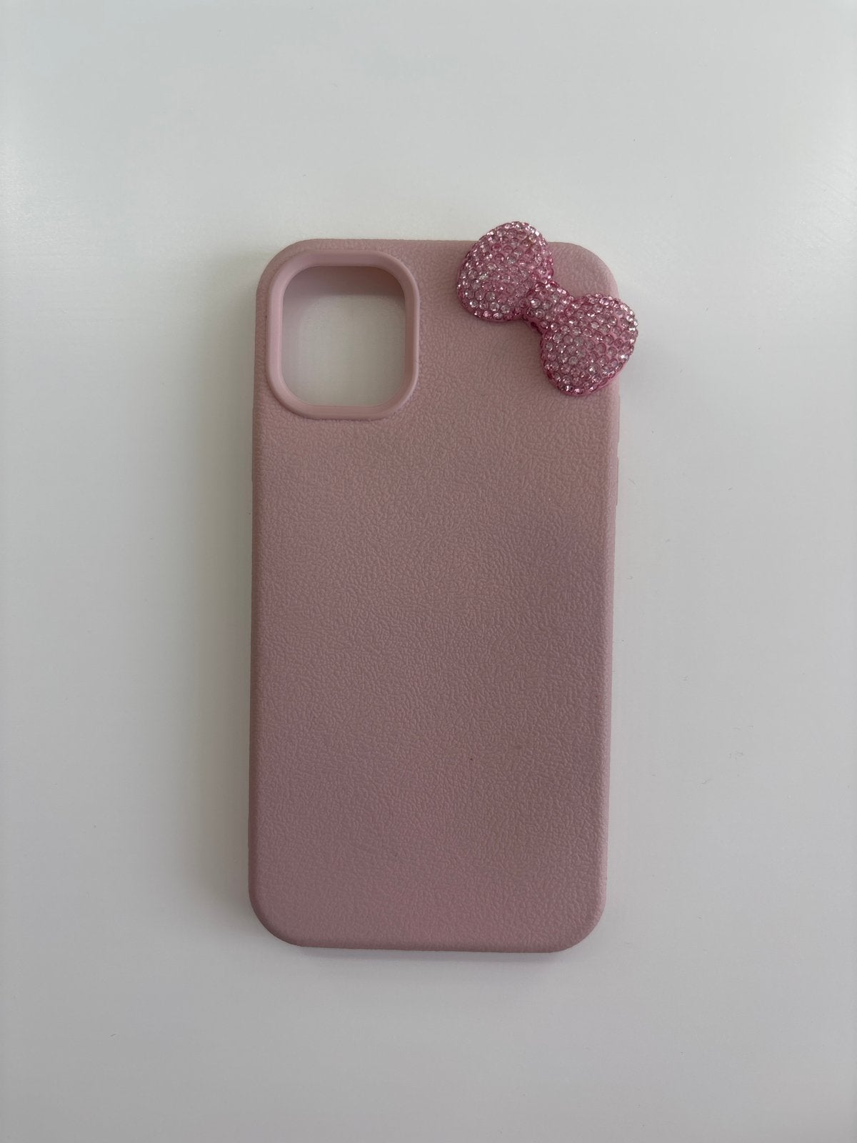 Roze iPhone hoesje met strik, Overige merken, Hoesje of Tasje, Ophalen of Verzenden, Zo goed als nieuw