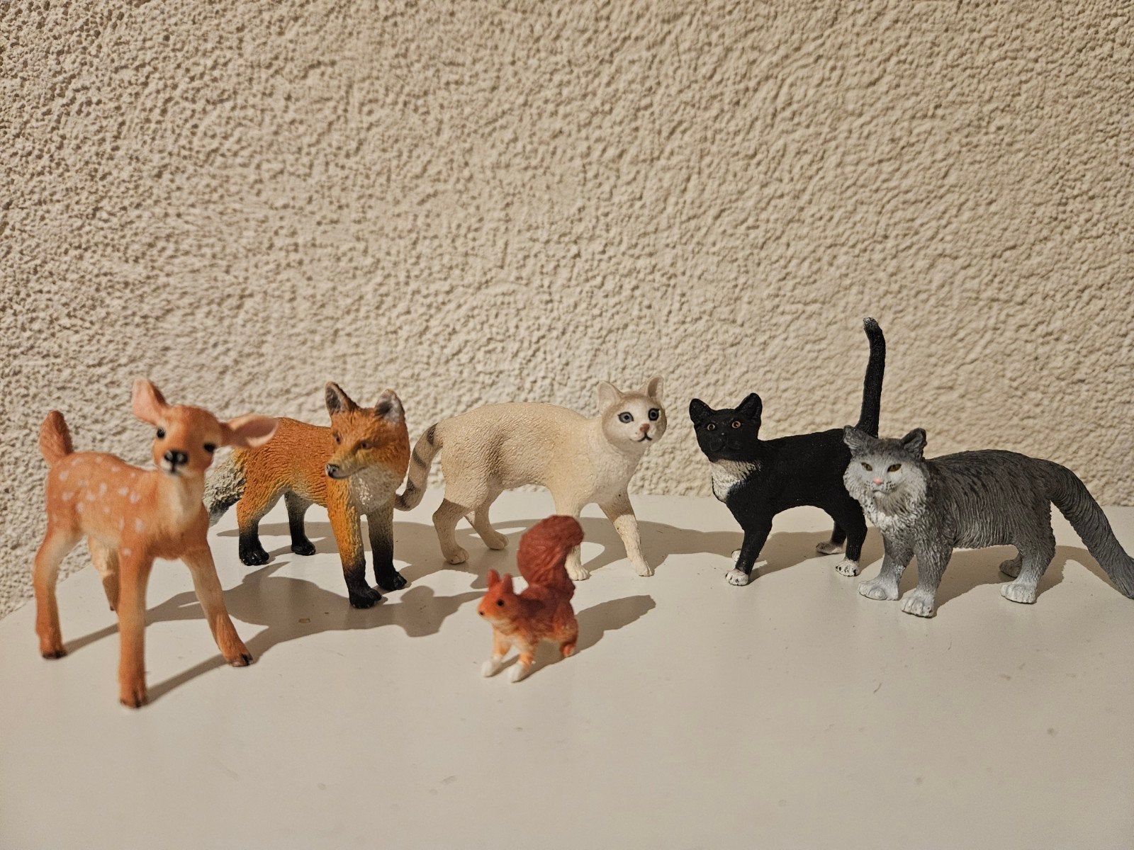 Schleich Wilde Dieren en Katten Figuren Set, Ophalen of Verzenden, Gebruikt