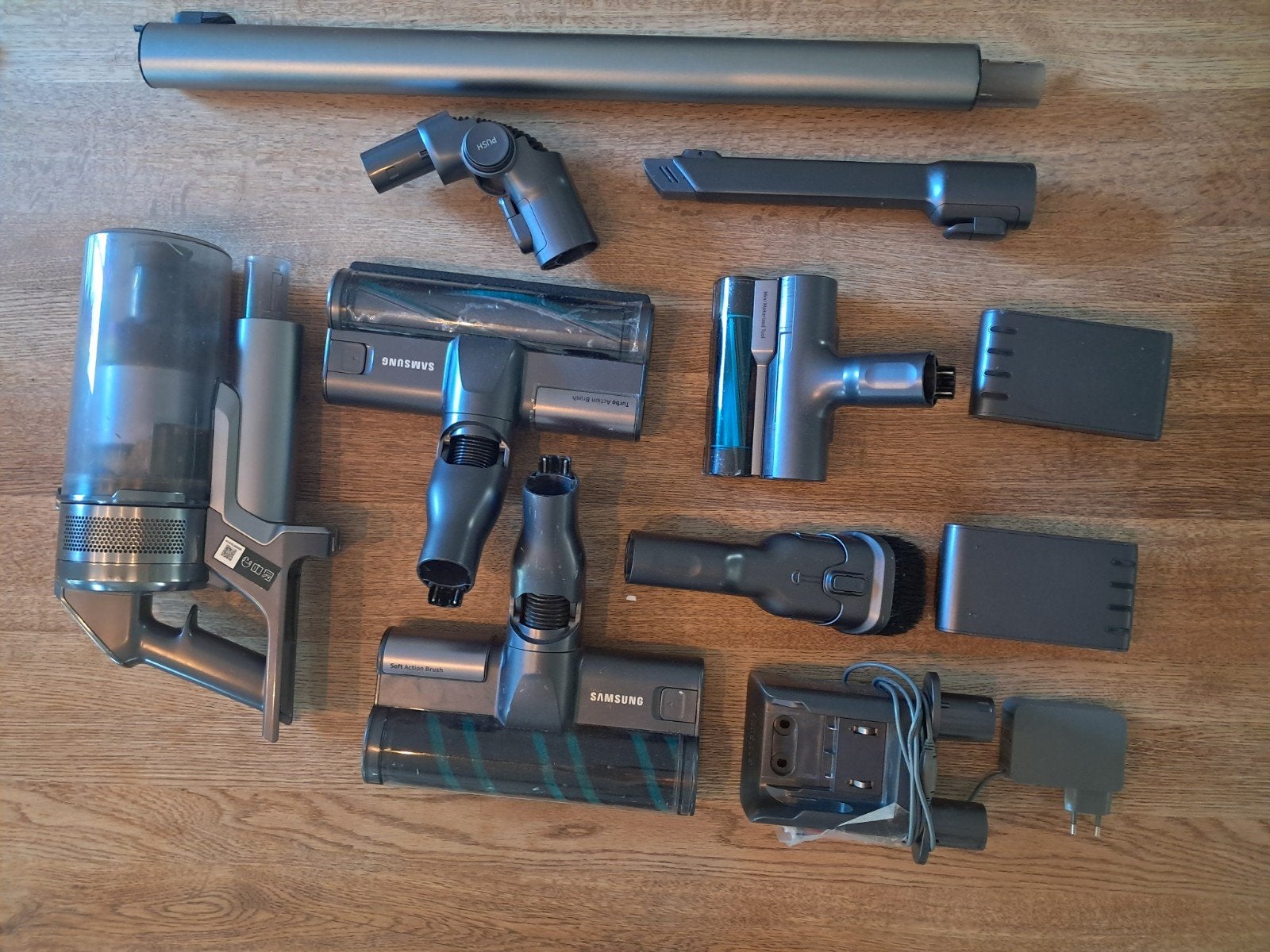 (Onderdelen) Samsung steelstofzuiger met storing - voor onde, Witgoed en Apparatuur, Ophalen of Verzenden, Gebruikt, Inclusief accessoires