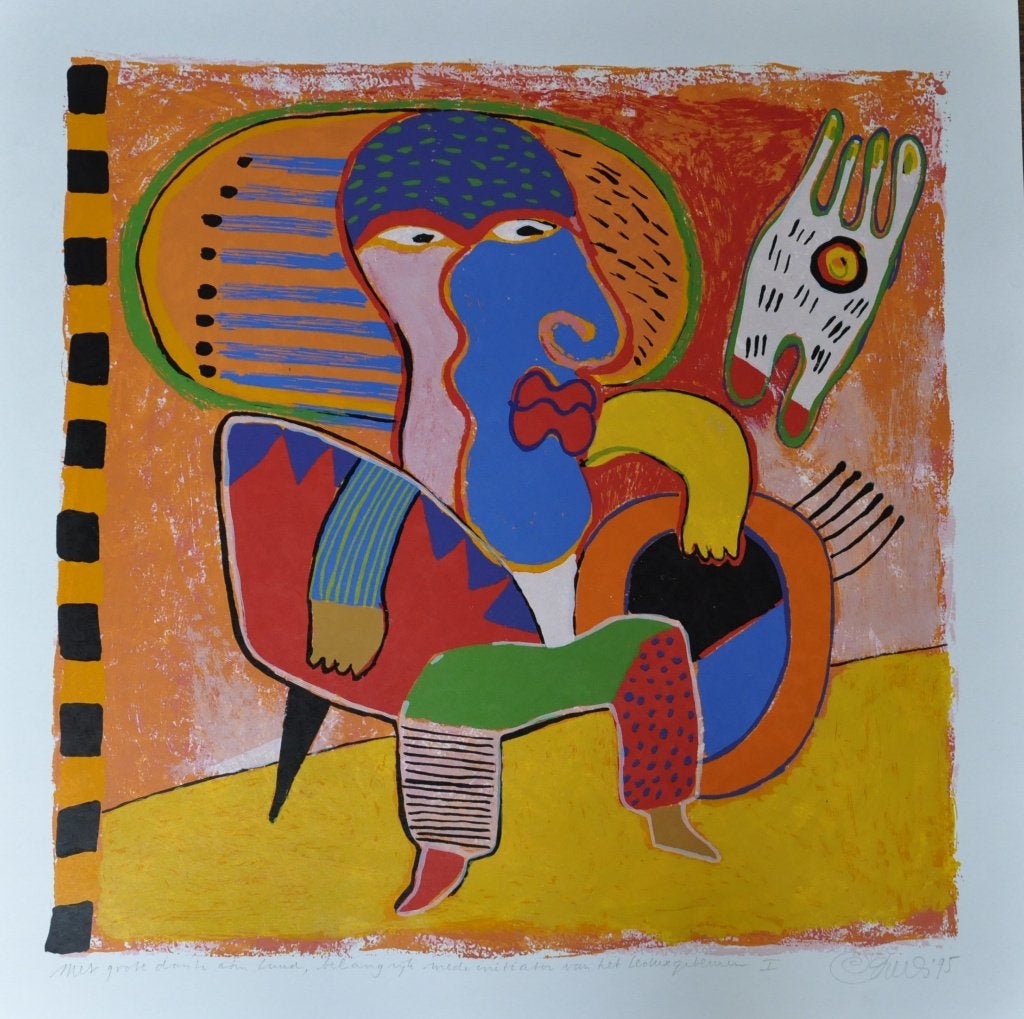 Clemens Briels Podane I, Antiek en Kunst, Kunst | Litho's en Zeefdrukken, Zeefdruk, Gesigneerd, Ophalen, Personages en Fantasiefiguren