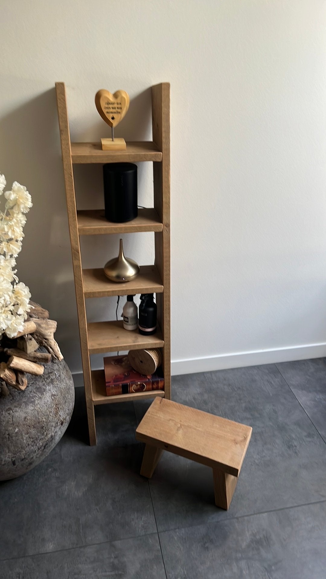 Houten set 2 delig  - Decoratief en functioneel, Ophalen of Verzenden, Gebruikt