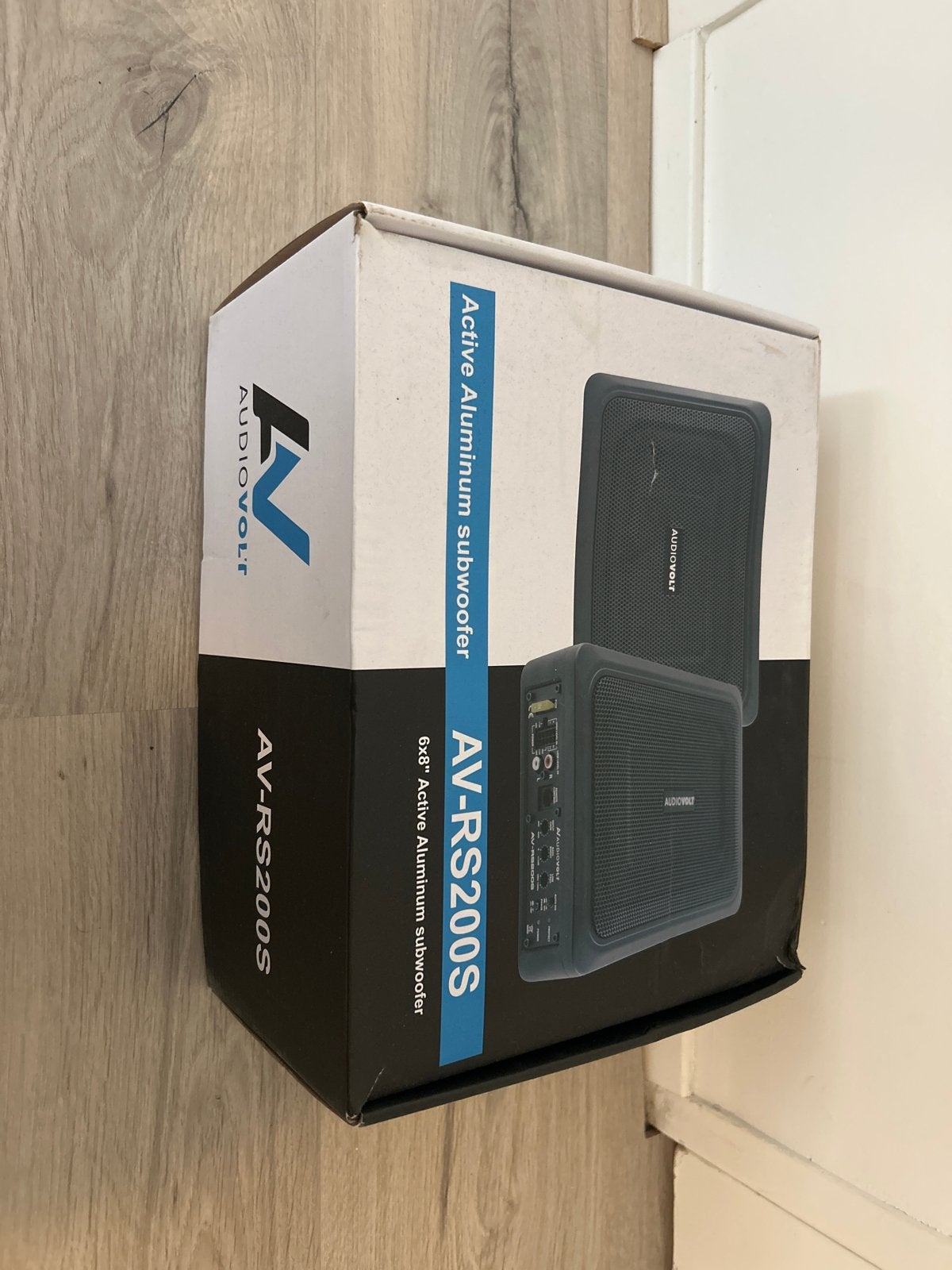 Audiovolt AV-RS200S Actieve Aluminium Subwoofer, Ophalen of Verzenden, Zo goed als nieuw
