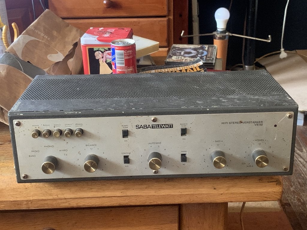 Buizen versterker Saba Telewatt VS-60, Ophalen of Verzenden, Gebruikt, Minder dan 60 watt, Overige merken