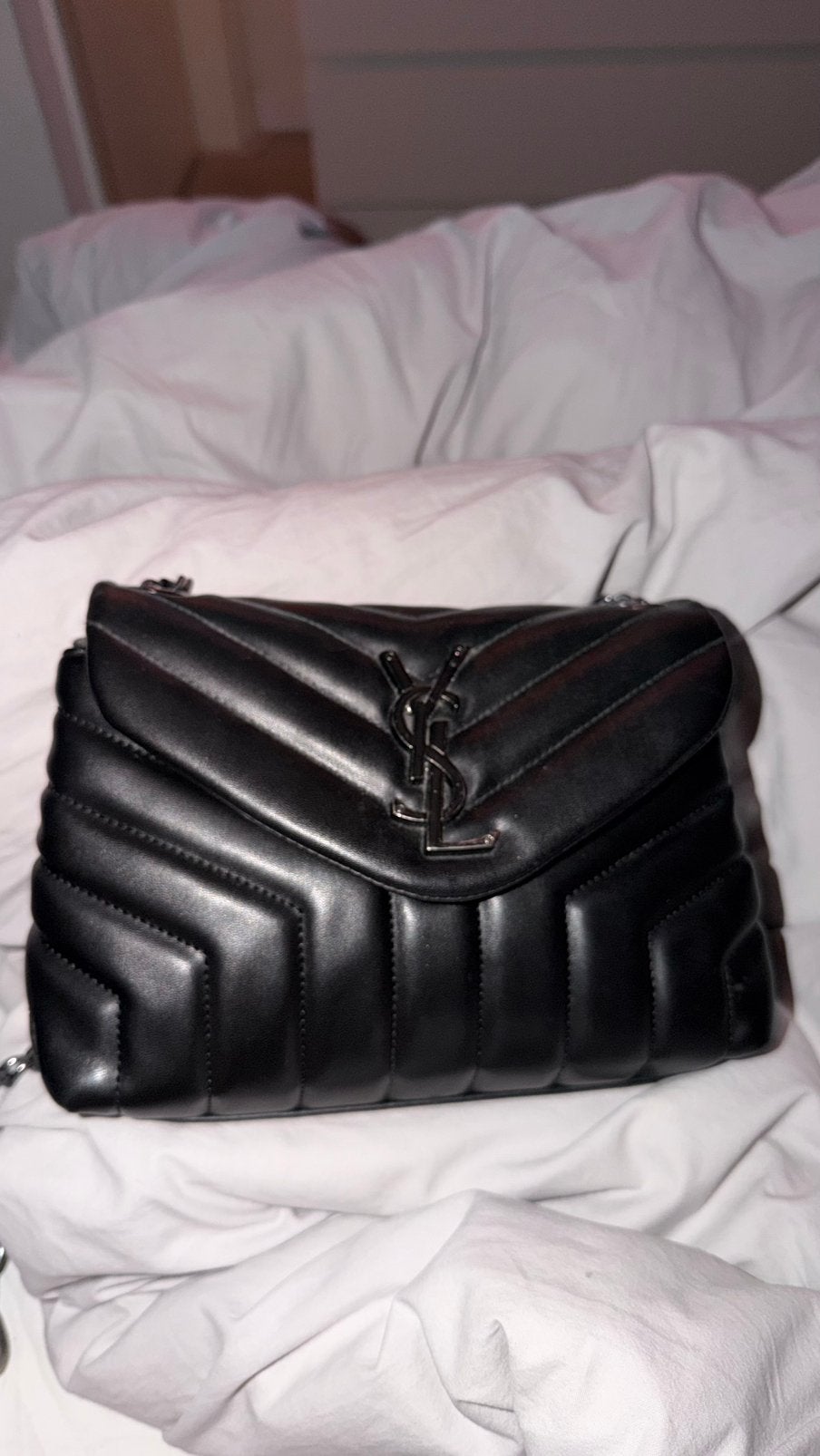 Zwarte ysl tas, Ophalen of Verzenden, Gebruikt, Zwart, Overige merken