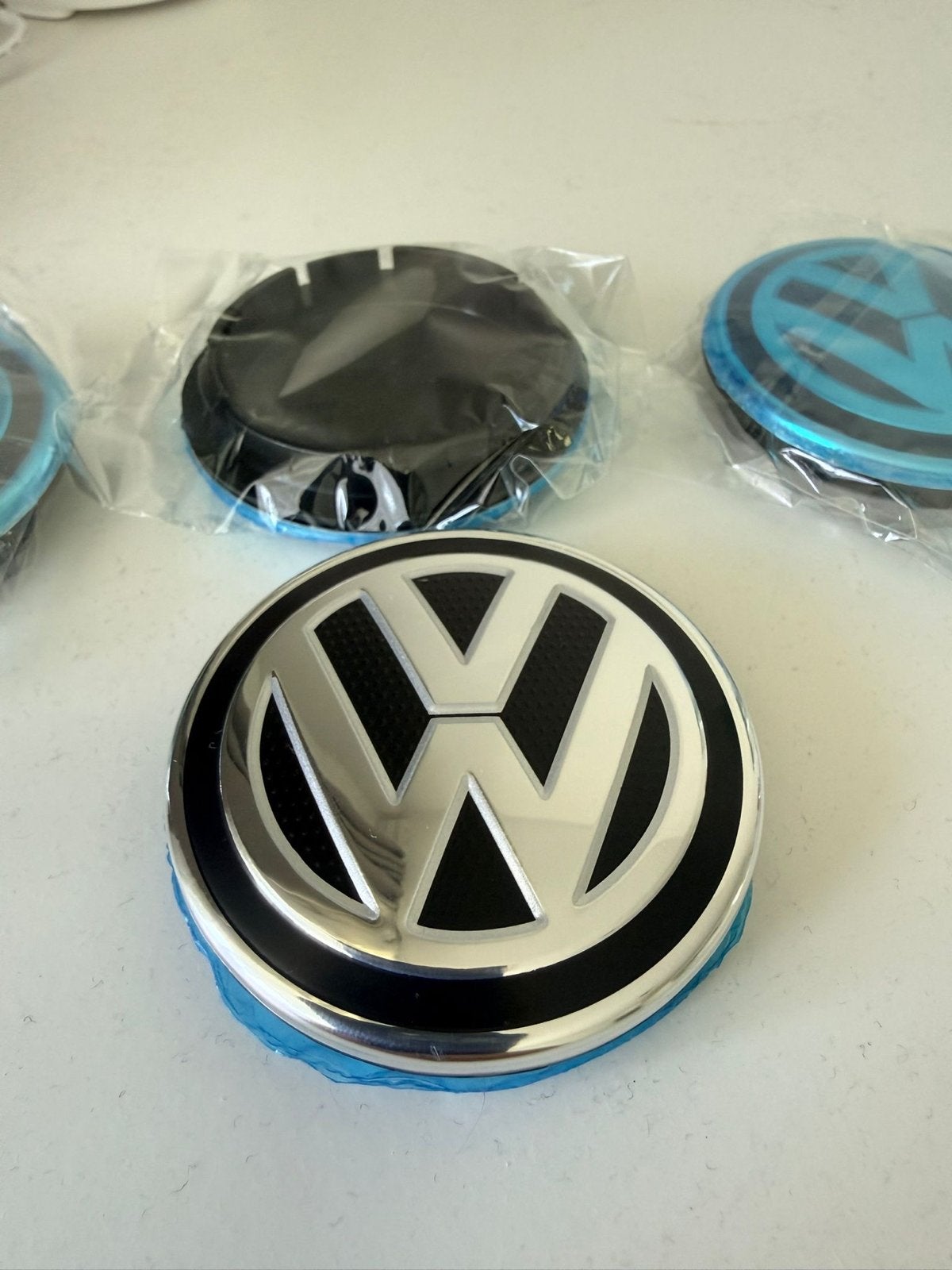 Aftermarket Volkswagen Naafdoppen - 65mm - Nieuw, Auto diversen, Wieldoppen, Ophalen of Verzenden, Nieuw