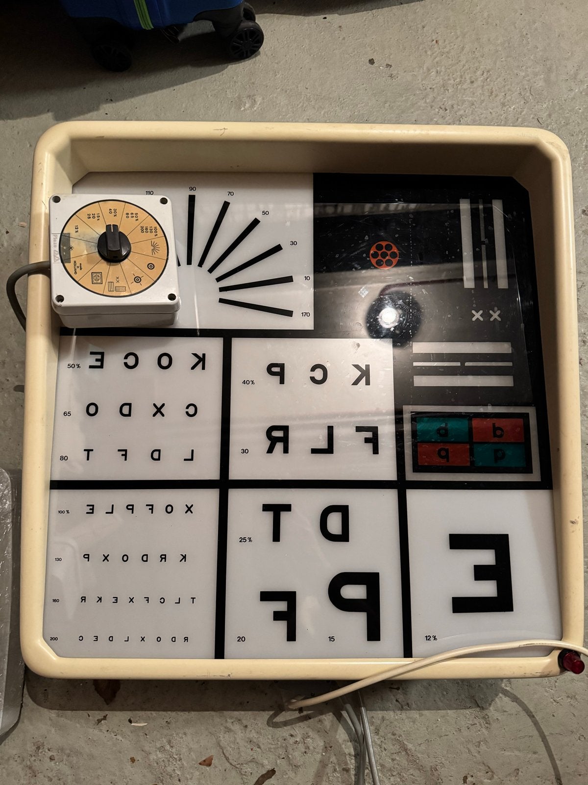 Vintage Nederlandse Opticien Lichtbak - Werkt Perfect, Ophalen