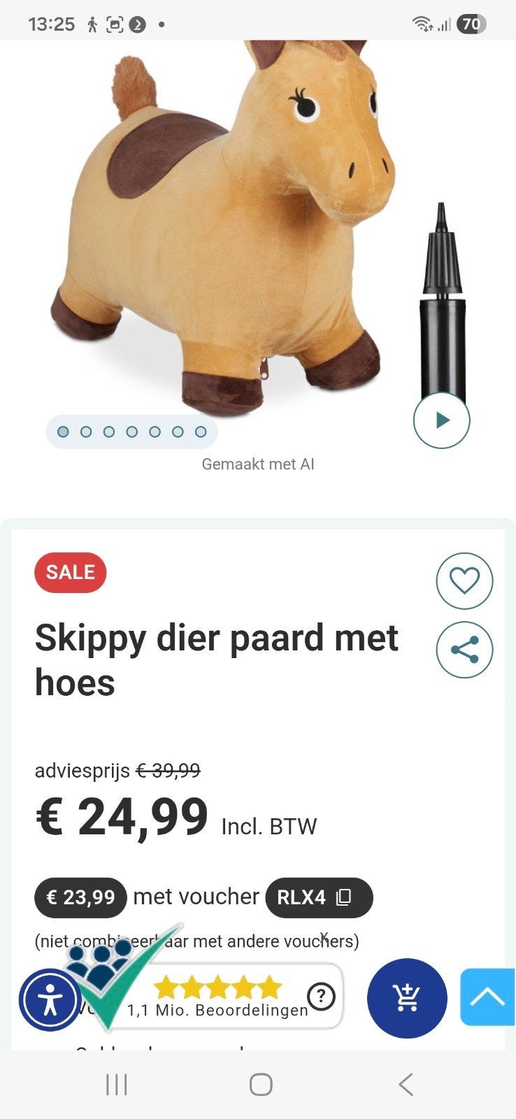 skippydier paard, Ophalen of Verzenden, Zo goed als nieuw
