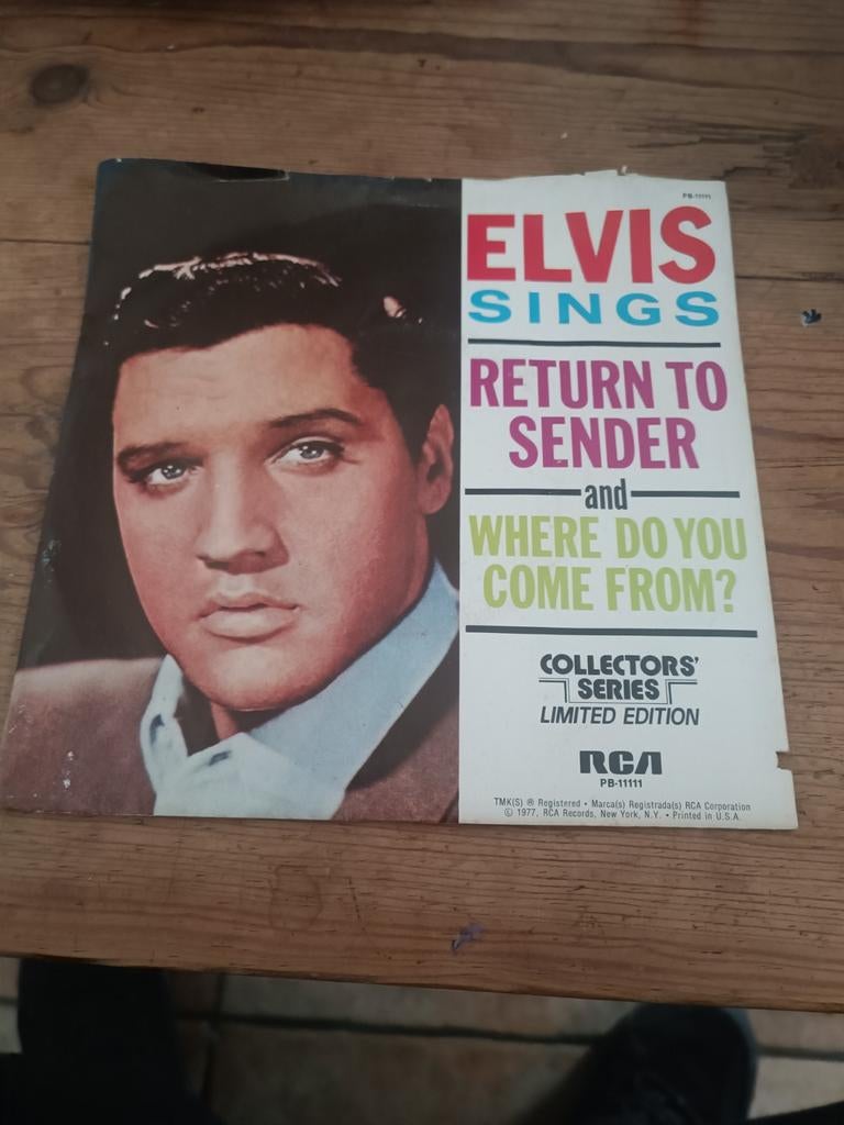 Elvis Presley - Return to Sender / Where Do You Come From?, Gebruikt, 7 inch, Single, Ophalen of Verzenden