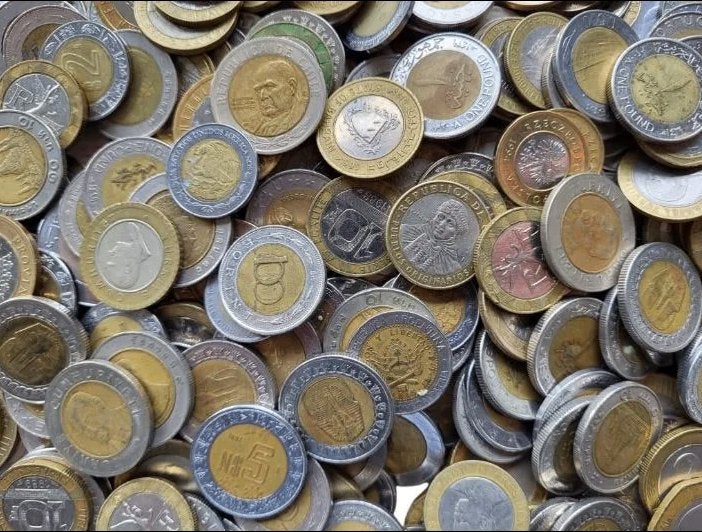 250 gram Bi-metaal munten, Postzegels en Munten, Munten en Bankbiljetten | Verzamelingen, Ophalen of Verzenden, Nederland en Buitenland