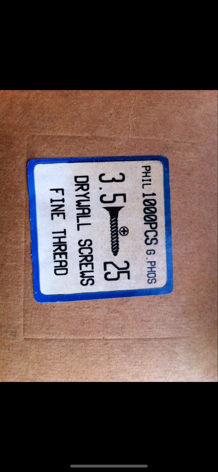 Drywall Schroeven 3.5x25mm - Fijne Draad (1000 stuks), Ophalen of Verzenden, Nieuw, Minder dan 50 mm, Schroeven