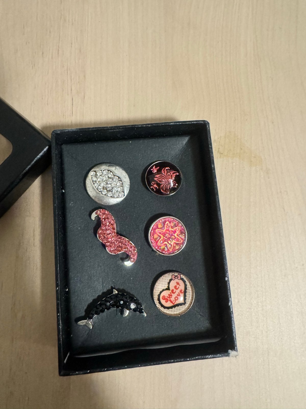 Diverse set van snap-sieraden met verwisselbare bedels, Overige materialen, Overige kleuren, Ophalen of Verzenden, Zo goed als nieuw