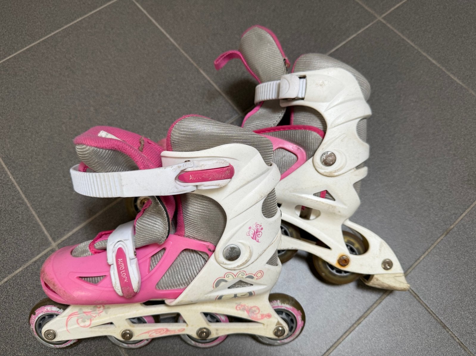 Verstelbare Skeelers Roze - Maat 32-35, Kinderen, Inline skates 4 wielen, Ophalen, Overige merken