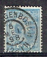 Nederland 1891 nr 35 Prinses Wilhelmina 's HERTOGENBOSCH, Verzenden, Gestempeld, Koningshuis