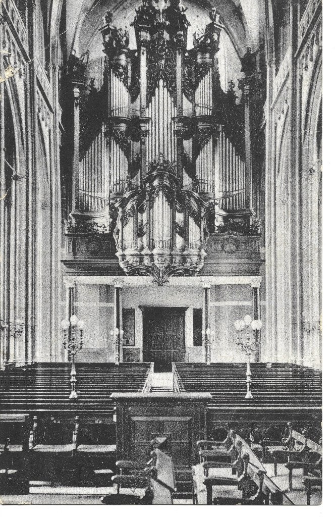 Arnhem Eusebius kerk interieur orgel, Ophalen of Verzenden, 1920 tot 1940, Ongelopen, Gelderland