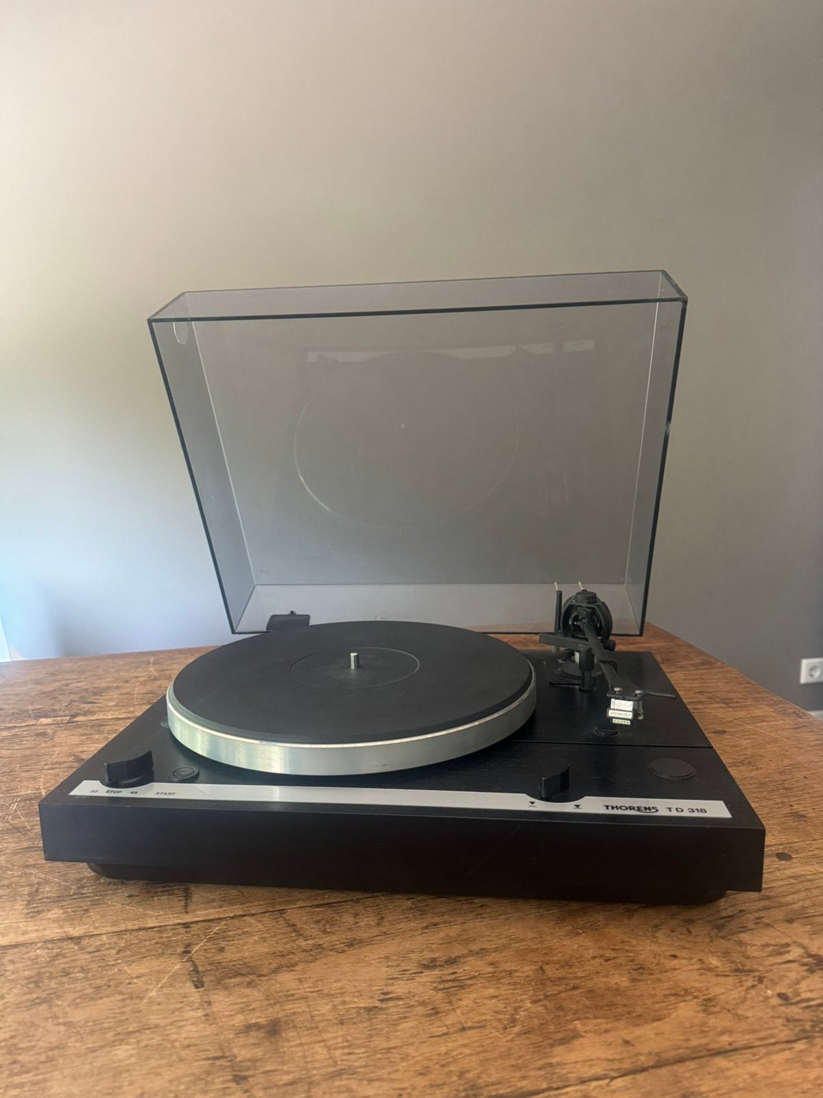 Thorens TD-318 met afslag, Audio, Tv en Foto, Ophalen of Verzenden, Zo goed als nieuw, Thorens
