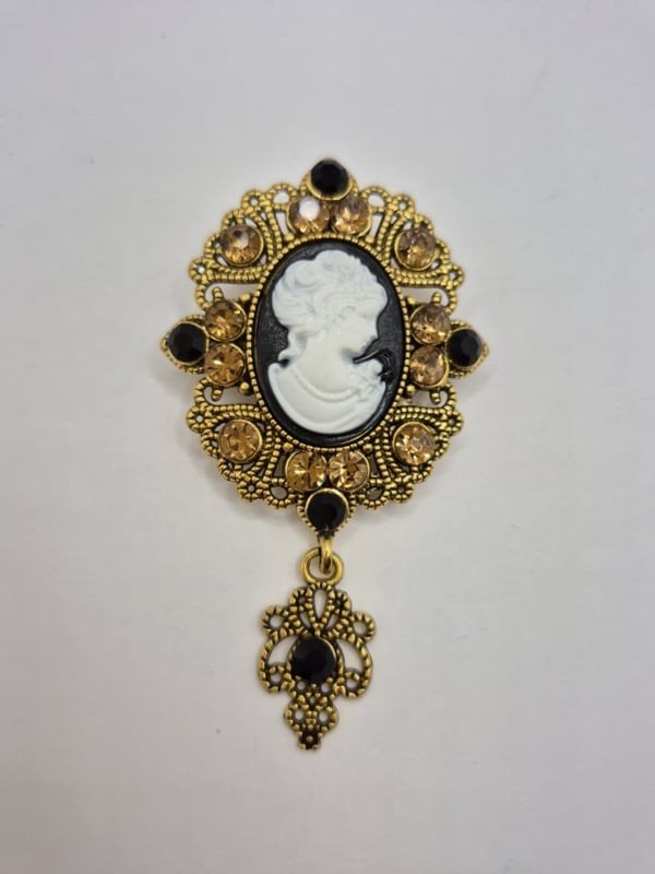 Broche met 'Camee', Sieraden, Tassen en Uiterlijk, Broches, Overige materialen, ., Ophalen of Verzenden, Zo goed als nieuw