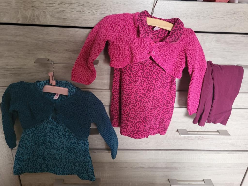 Leuke setjes maat 74, Kinderen en Baby's, Babykleding | Maat 74, Ophalen of Verzenden, Zo goed als nieuw, Meisje, Jurkje of Rokje