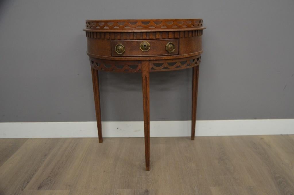 Eiken Halve Maan tafel , Ophalen of Verzenden, Nieuw