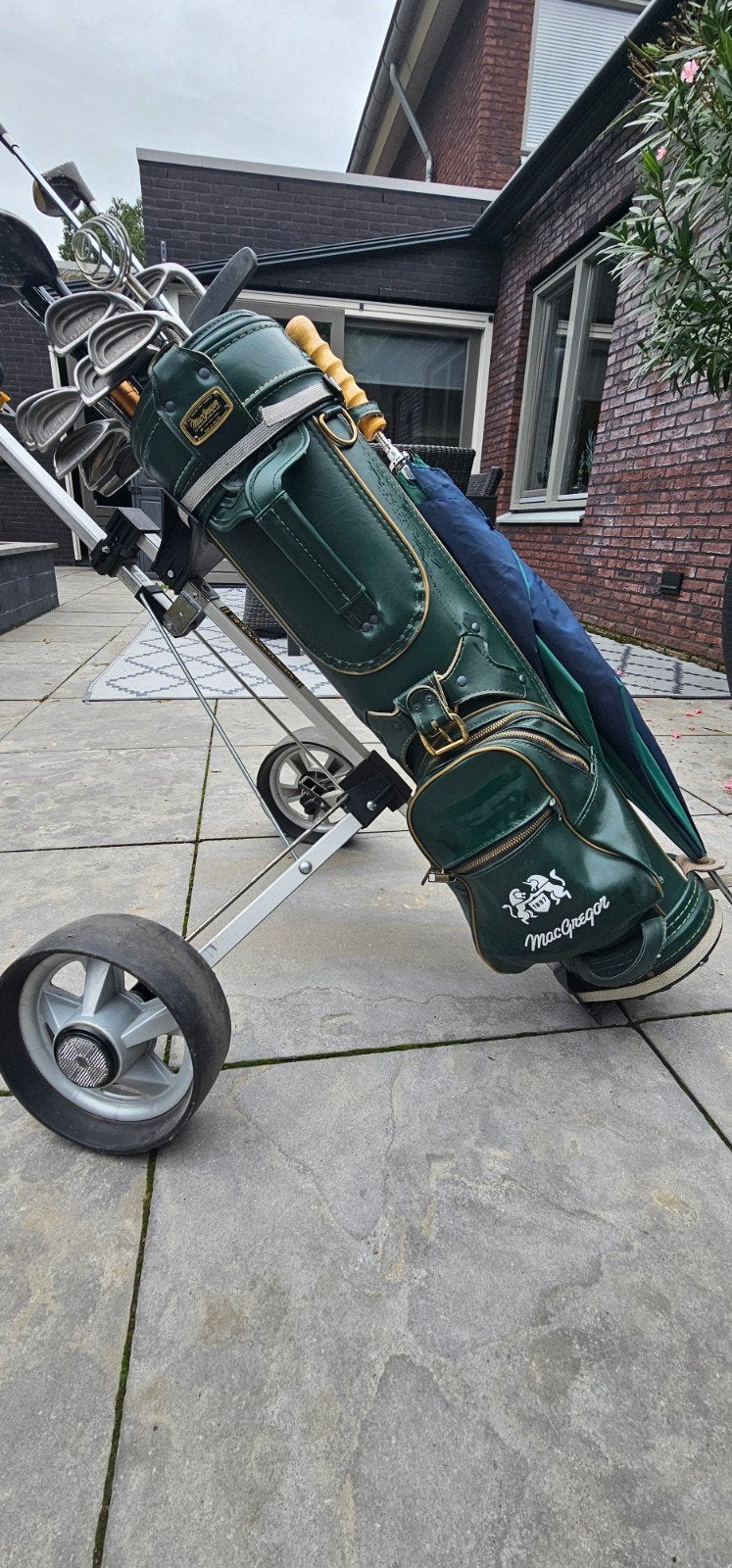 Complete Mac.Gregor golfset met tas en trolley., Ophalen, Gebruikt, Set, Overige merken